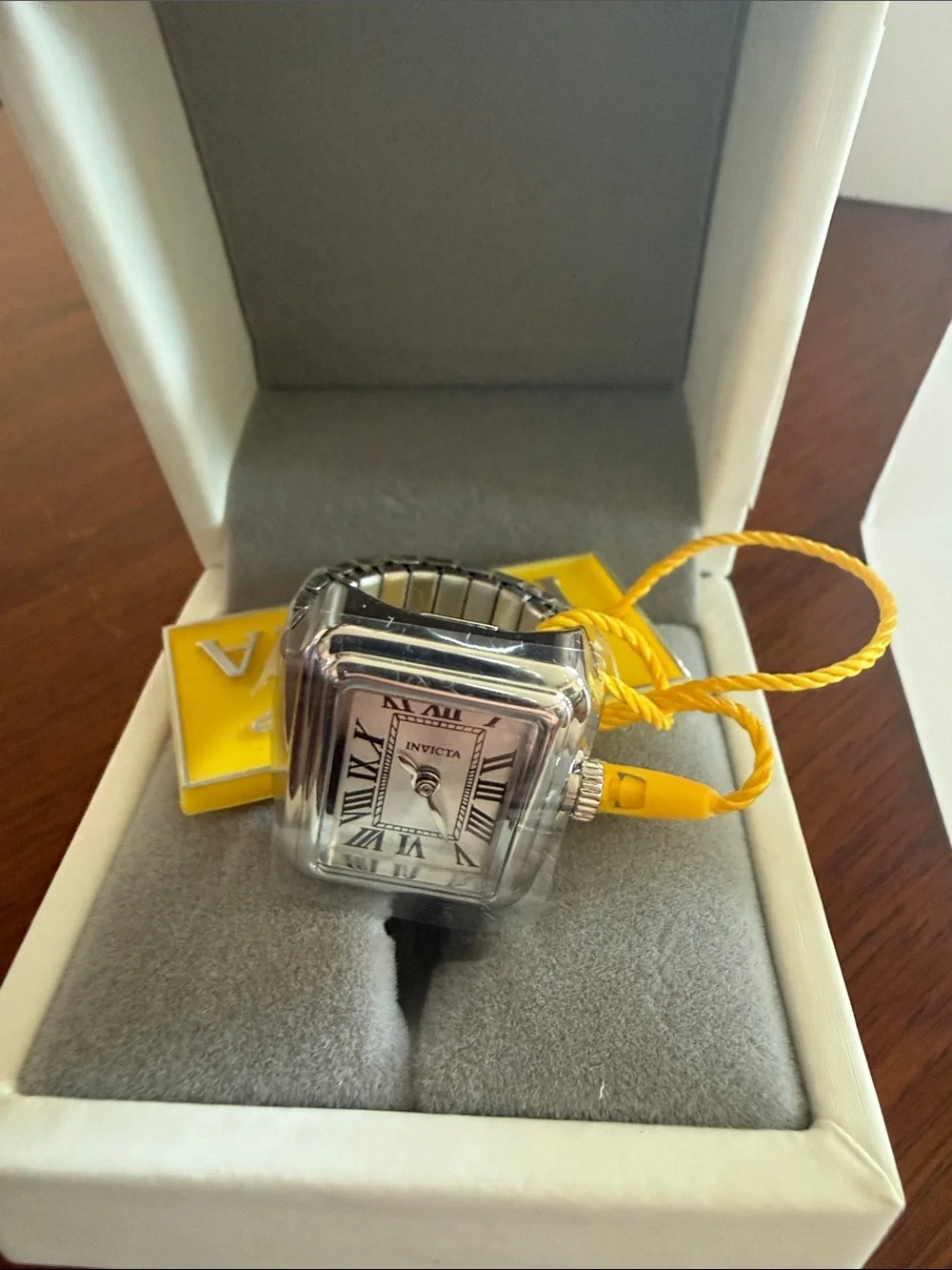 Invicta Mini Ring Watch, specifically model 49894, which features a silver-tone